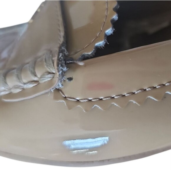 Coach Odette Slip On Loafer Tan Patent Leather Sz 7 Elegant Comfortable Timeless - Picture 15 of 15